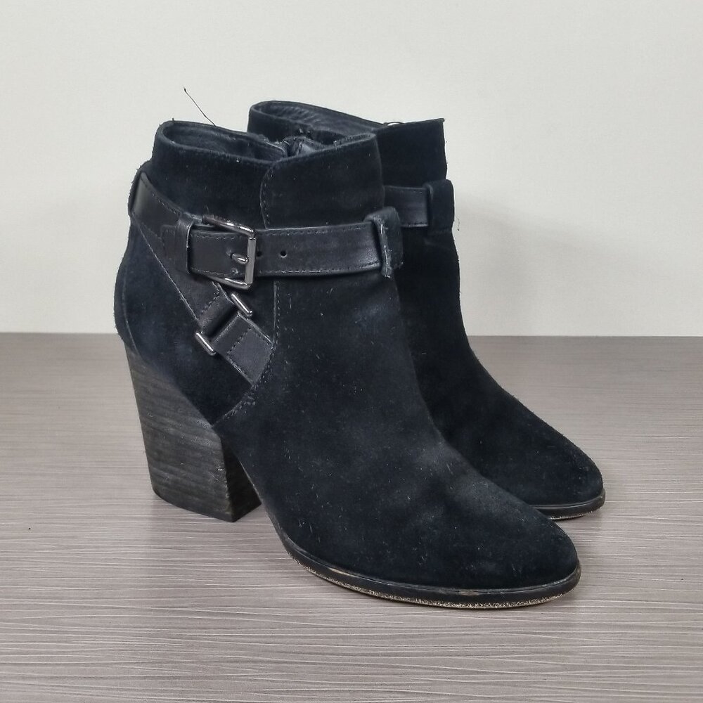 Cole Haan 'Minna' Bootie, Black Suede, Womens Size 5 B